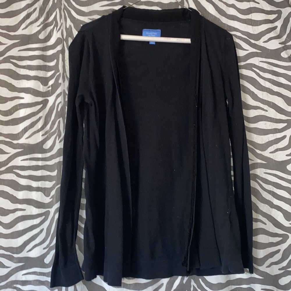 Black Vera Wang Cover Sweater